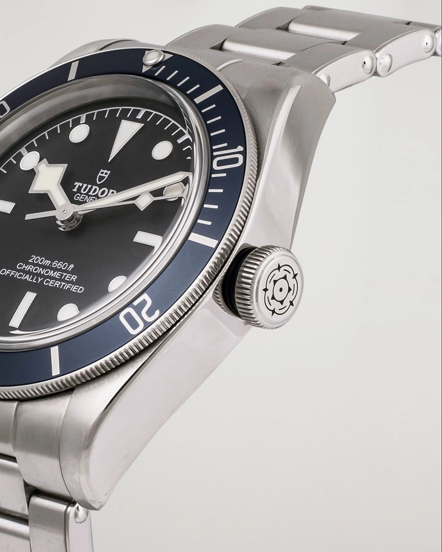 Tudor black bay 41 lunetta blu