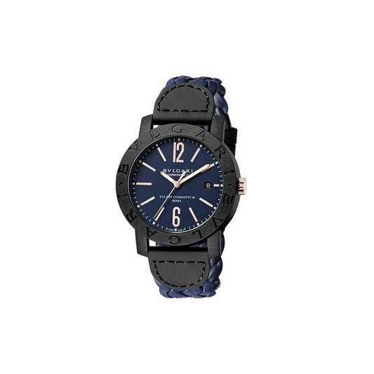 BVLGARI CARBON GOLD INTRECCIATO BLU