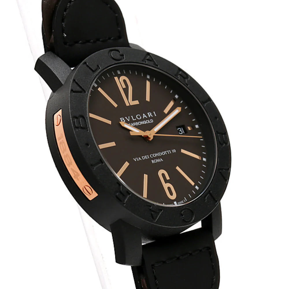 BVLGARI CARBON GOLD INTRECCIATO MARRONE