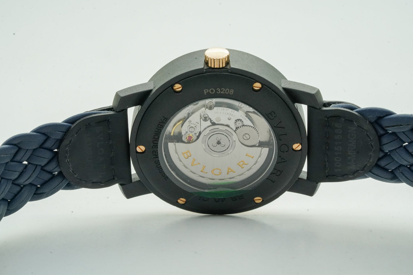 BVLGARI CARBON GOLD INTRECCIATO BLU