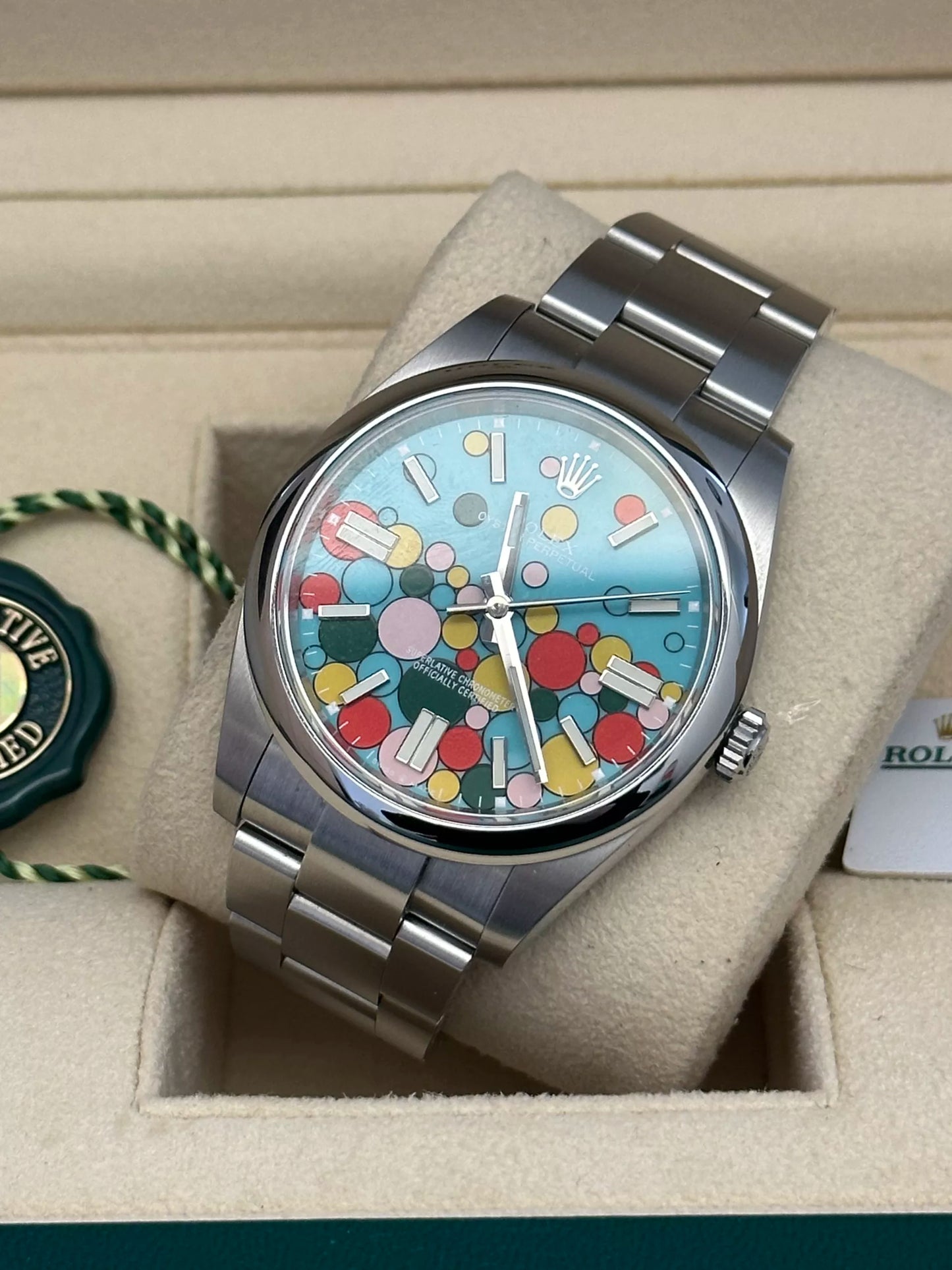 OYSTER PERPETUAL BLUE BALLON PALLONCINO