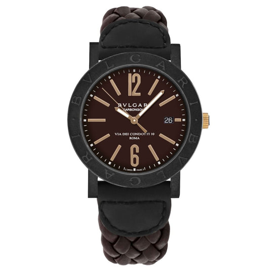 BVLGARI CARBON GOLD INTRECCIATO MARRONE