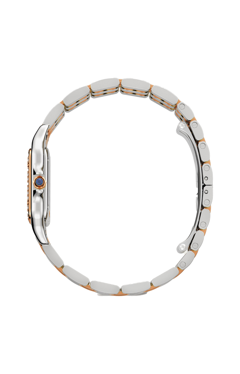 Cartier PANTHÈRE , MODELLO MEDIO, ACCIAIO, ORO ROSA, DIAMANTI, QUARZO