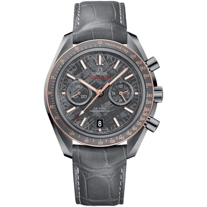 Omega Speedmaster lato grigio della luna meteorite