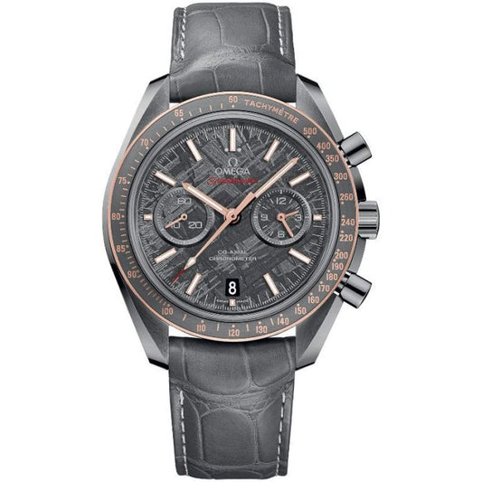 Omega Speedmaster lato grigio della luna meteorite
