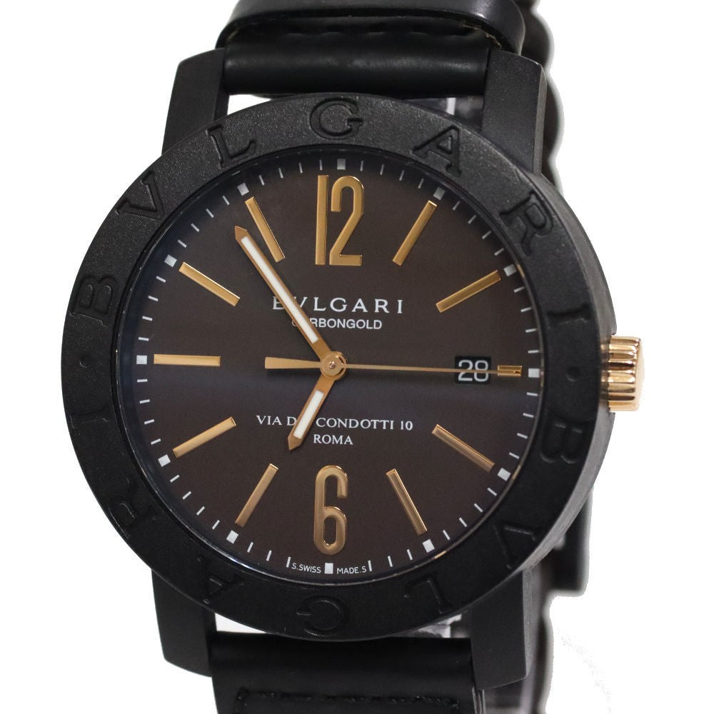 BVLGARI CARBON GOLD INTRECCIATO MARRONE
